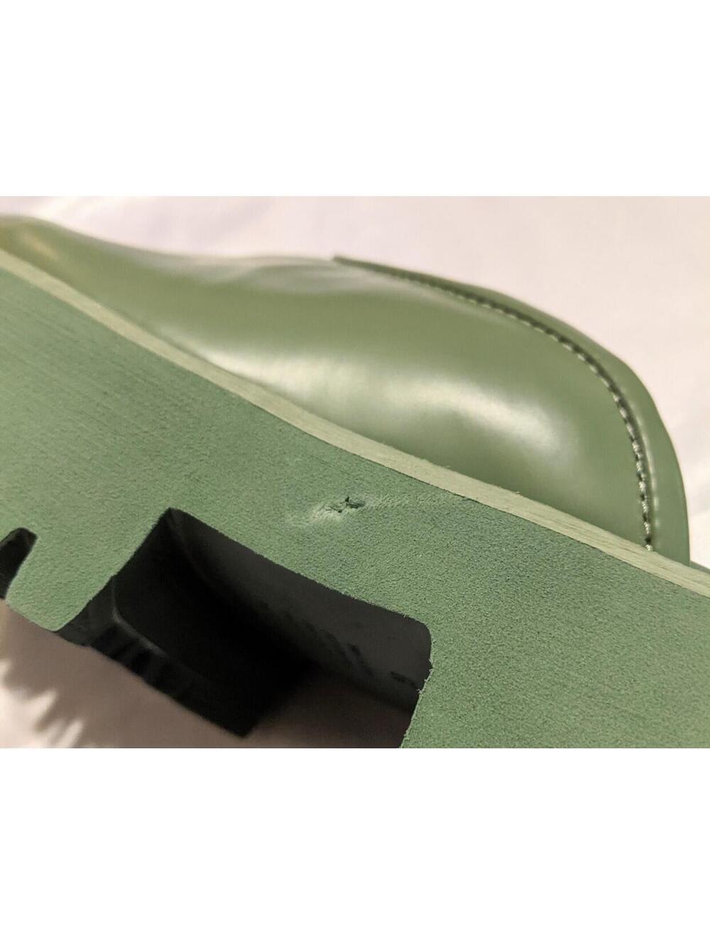 Alias Mae Quinn Sage Green Chunky Leather Clogs Platform Mules Size 39 EU / 8 US - Picture 8 of 9
